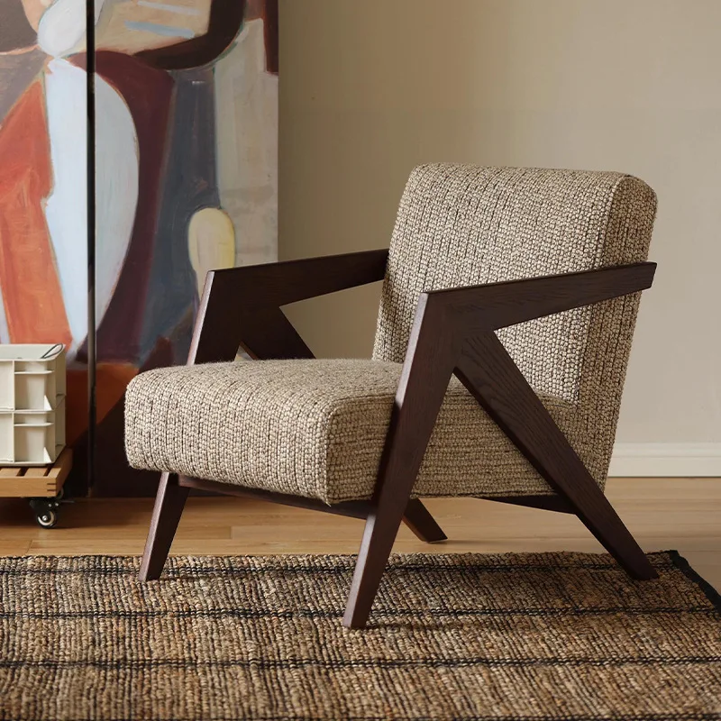 

Single sofa chair, Richard French antique living room balcony leisure chair