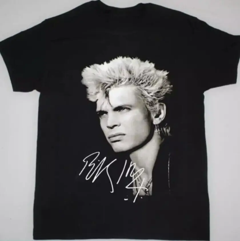 Billy Idol Signature Music Gift for Fan Black All Size S-2XL T Shirt