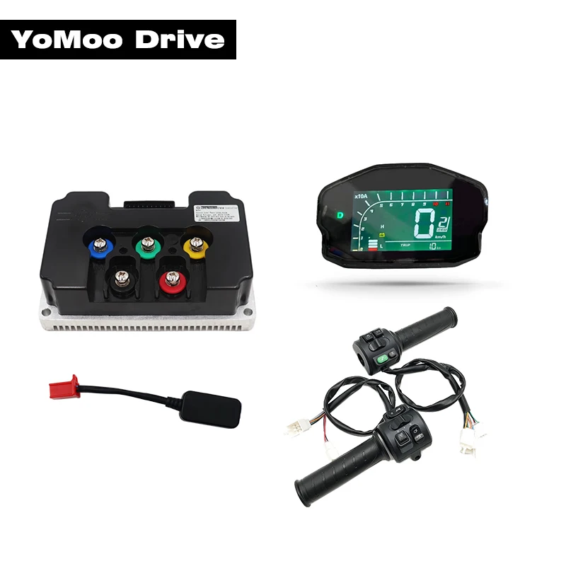 

ND72680 Fardriver Controller Programmable DC 350A Phase 680A BLDC Motor Controller with DKD ONE-LIN Display and T08 Throttle
