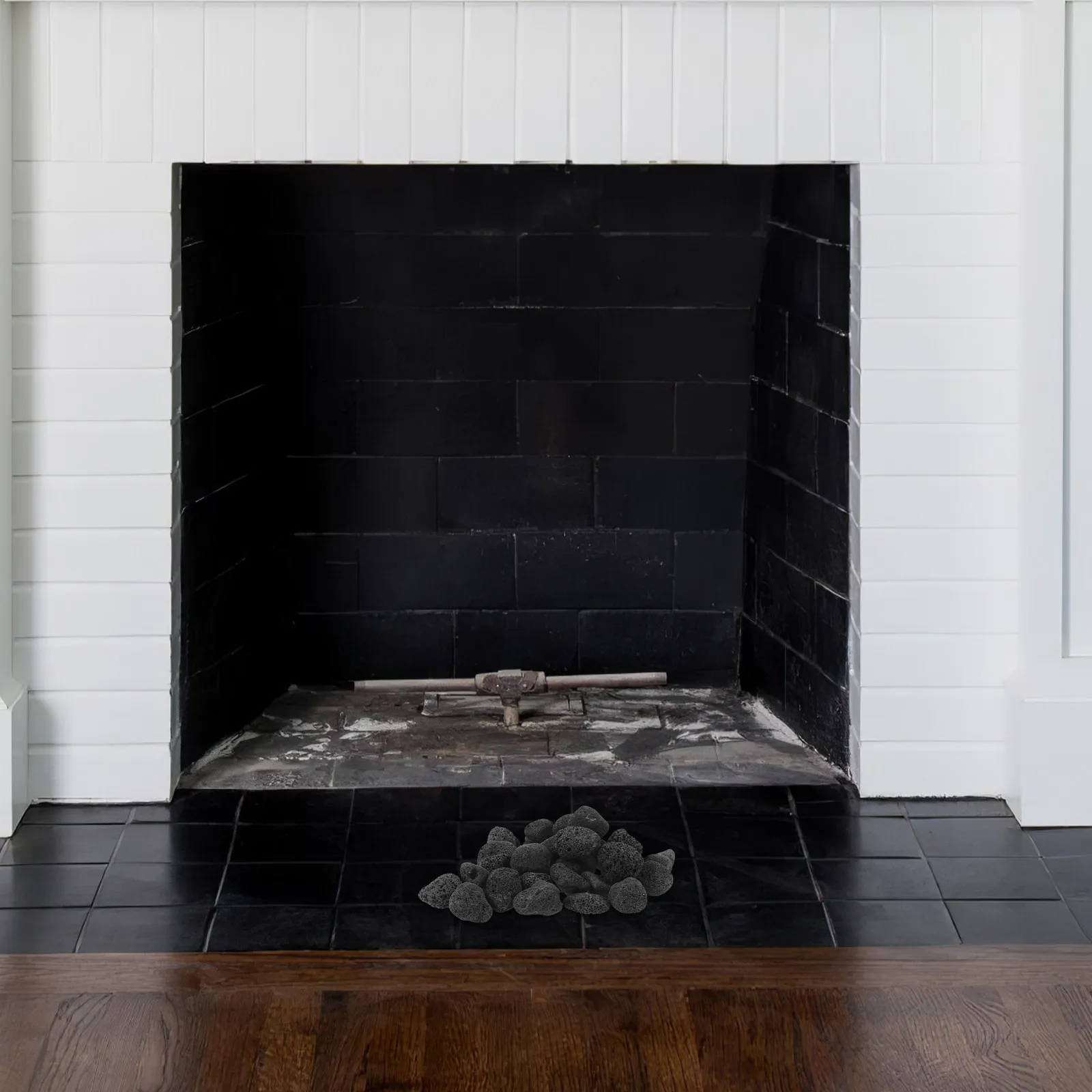 

1Set Fire Pit Lava Rocks 1200G Natural Volcanic Stone Black Fireplace Rocks Decorative Fire Stones Outdoor Indoor Garden