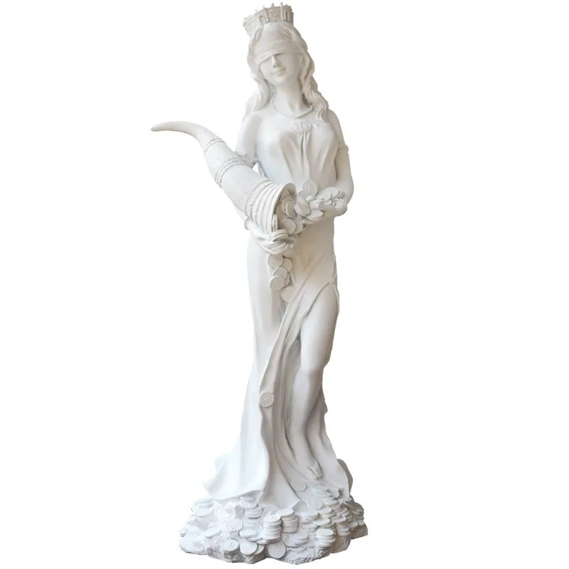 Lucky ornament portrait sculpture God of Wealth store opening gift welcome statue at the door