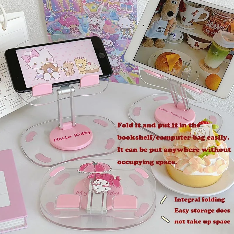 

Мультяшный держатель для телефона, милая подставка для планшета, регулируемая поддержка, акриловый материал, украшение для рабочего стола, несколько стилей, рождественский подарок