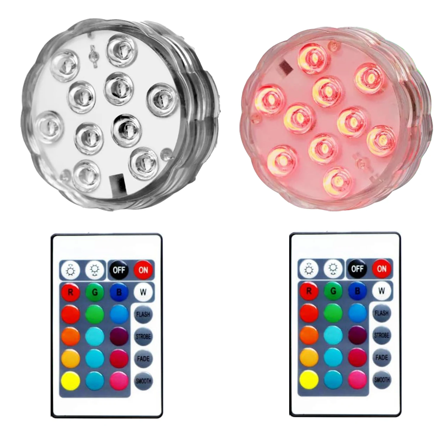 1 PC/Set Wedding Decoration Remote Controlled Waterproof Submersible Party Mini LED Light For Christmas party decoration