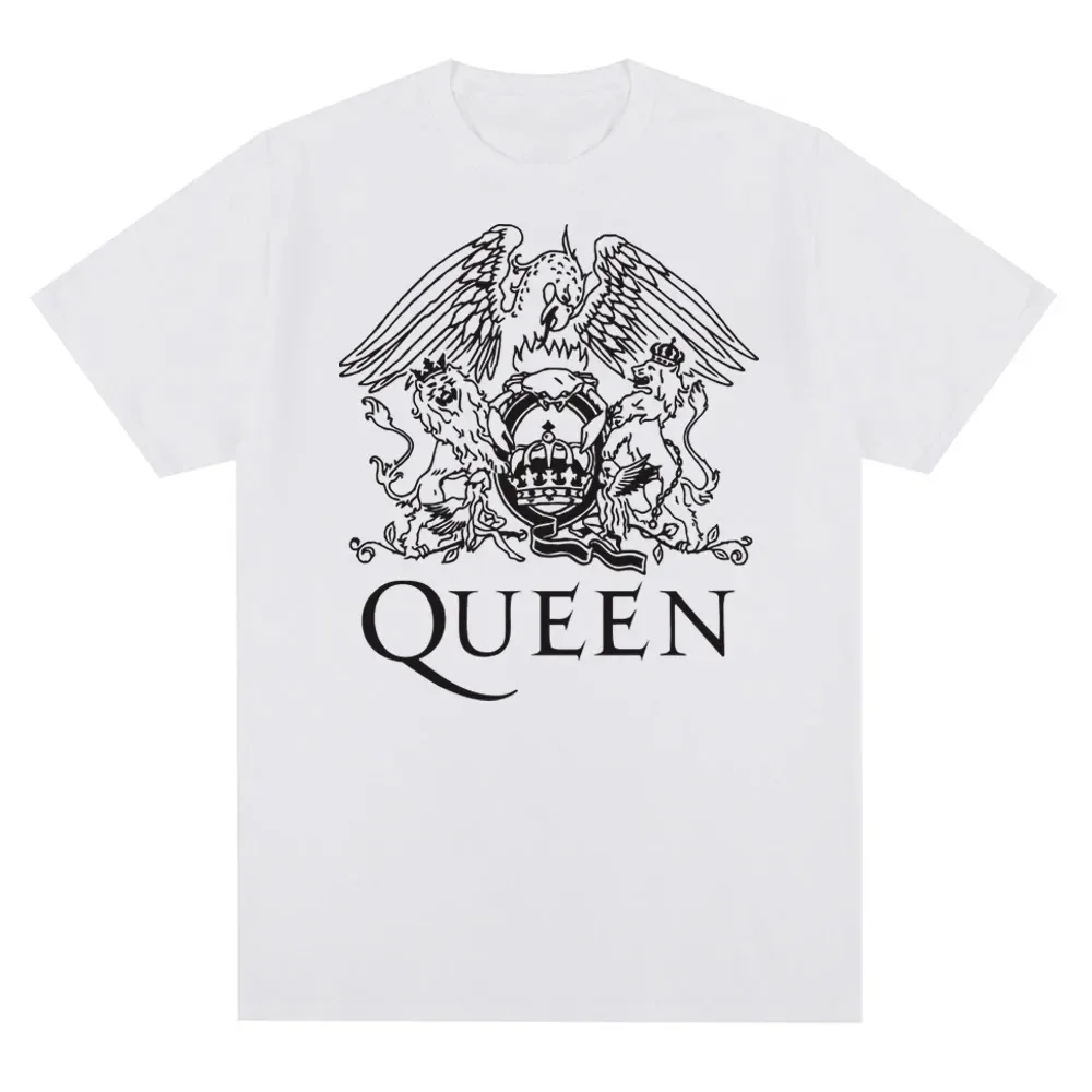 100% Cotton T-shirt Queen Rock Music Band Graphic Printed Summer T Shirt Fashion Men Women Short Sleeve Tees Streetwear Clothing