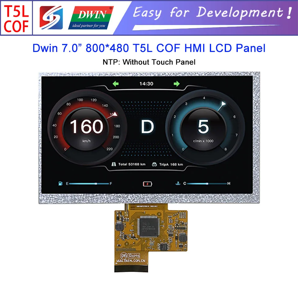 Dwin T5L HMI Intelligent Display, DMG80480F070_01W 7.0\