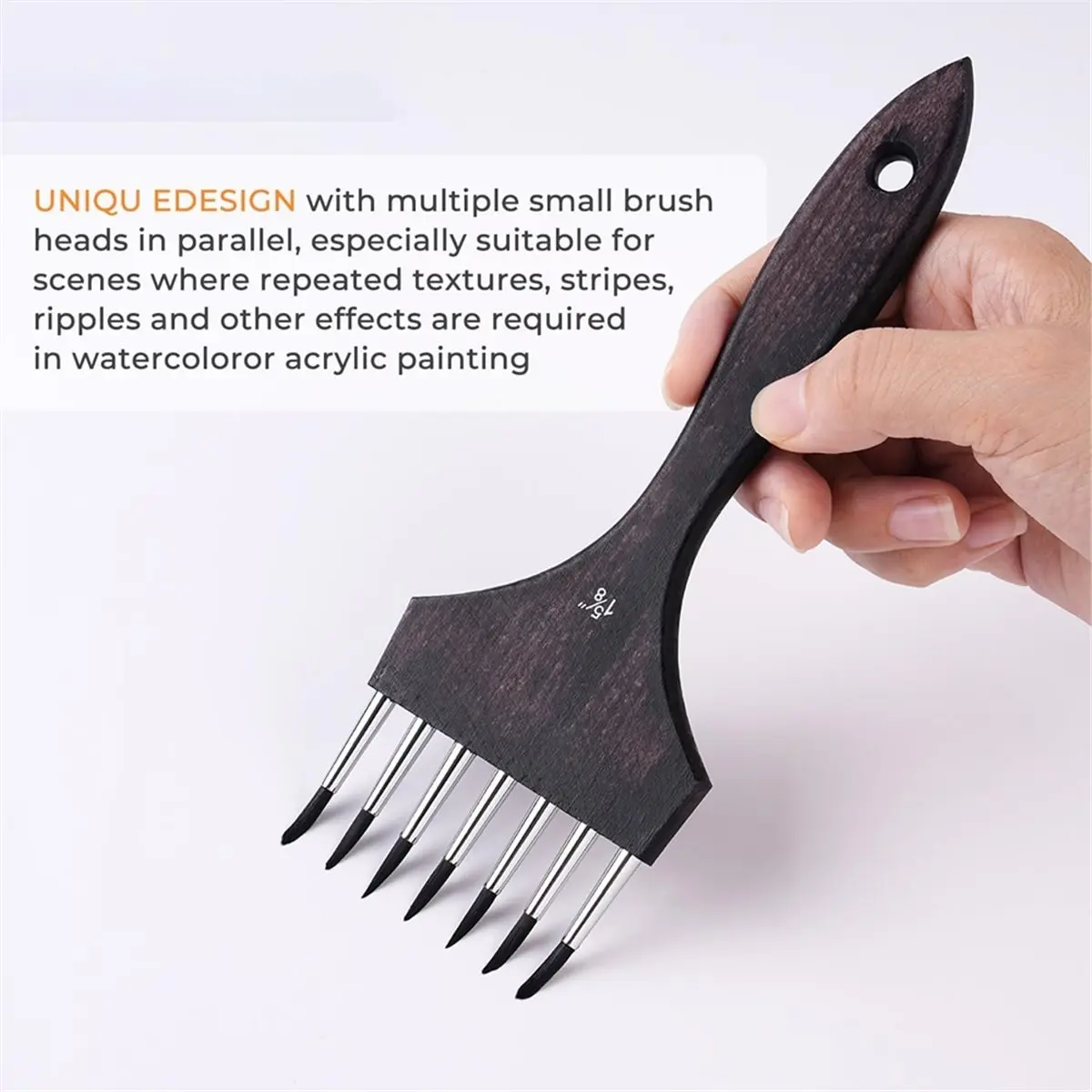 618 Mega Sale Multi-Head Round Comb Brush Set - 3Pcs Professional Synthetic Brushes, Designed for Textures and Special Effects