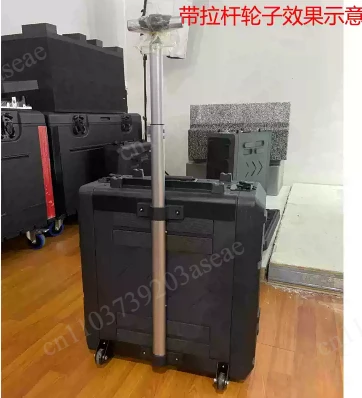 New PE Plastic U-Shaped Equipment Storage Box, Aviation Carry Cabinet for Audio Amplifier Receiver and Wireless Microphones