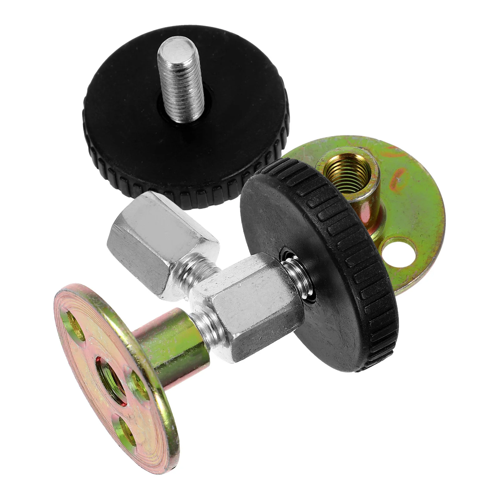 

2pcs Bed Headboard Stopper Anti-Shake Fixer Sturdy Metal Frame Stabilizer For Bedroom Hotel Guesthouse Bed Accessories