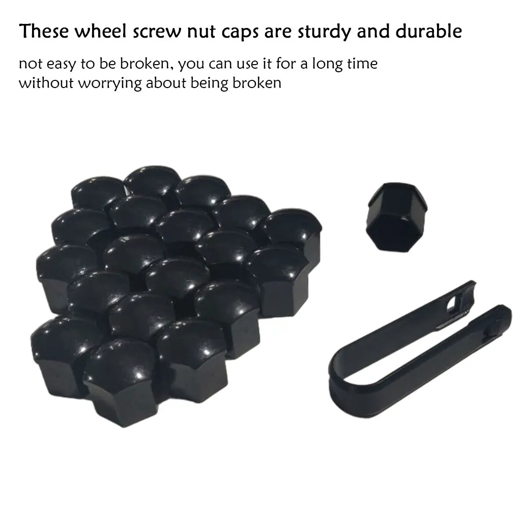 20Pcs Car Wheel Nut Caps Bolt Rims Special Socket Auto Hub Screw Cover Protection Car Styling Exterior Decor Socket Protection