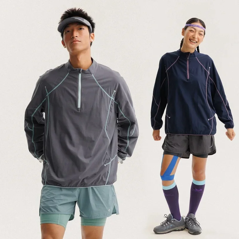 City Outdoor Running Cycling Sport Lightweight T Shirt Men Women Quick Dry Long Sleeve Loose Casual Streetwear Techwear T-shirt