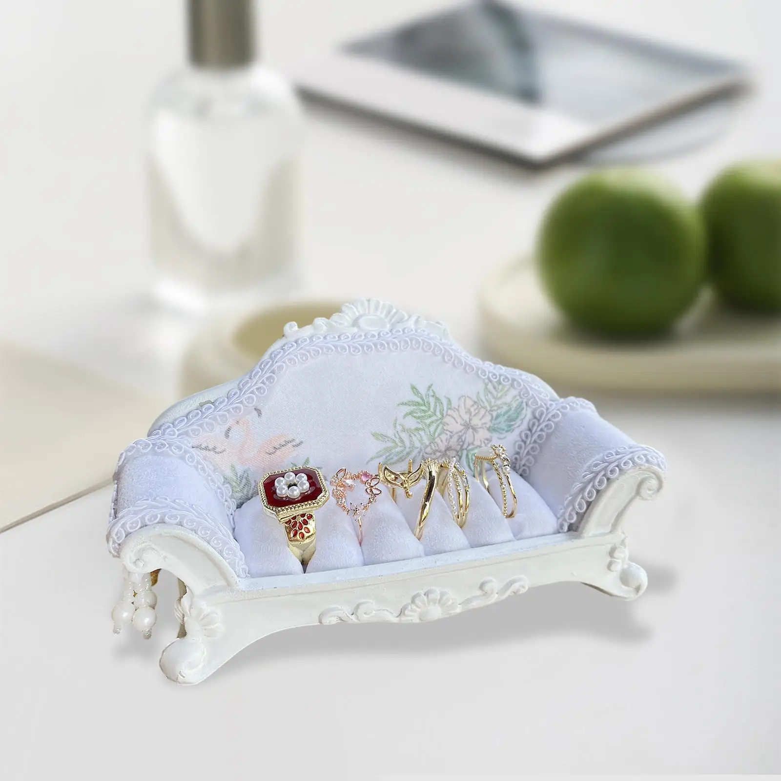 

Jewelry Box Holder Durable Rings Organizer Tray Earring Display Tray for Counter Store Display Showcase Jewelry Show Dresser