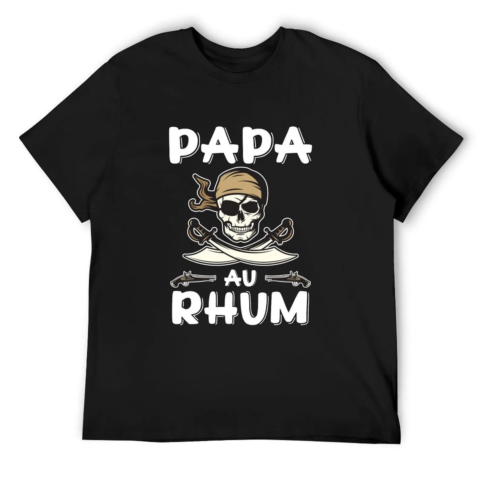 

Papa Au Rhum Pirate Cadeau de la Fête des Pères T-Shirt plus sizes oversized quick drying funny gifts mens designer clothes