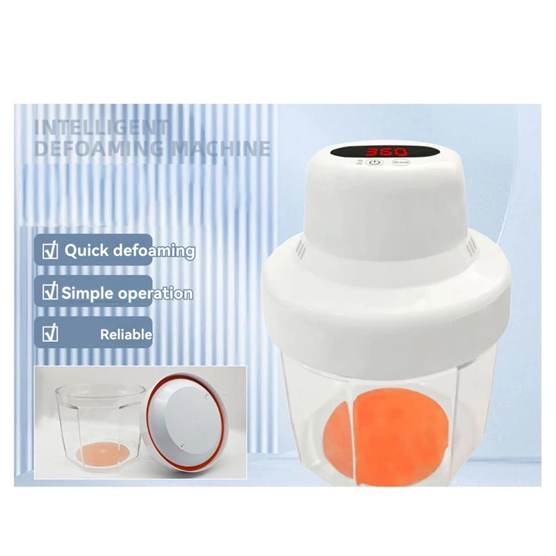 Smart Resin Bubble Remover 99% of the Air Bubble 97Kpa Dry Powder Paste Vacuum Degassing Mixer US Plug-A09I