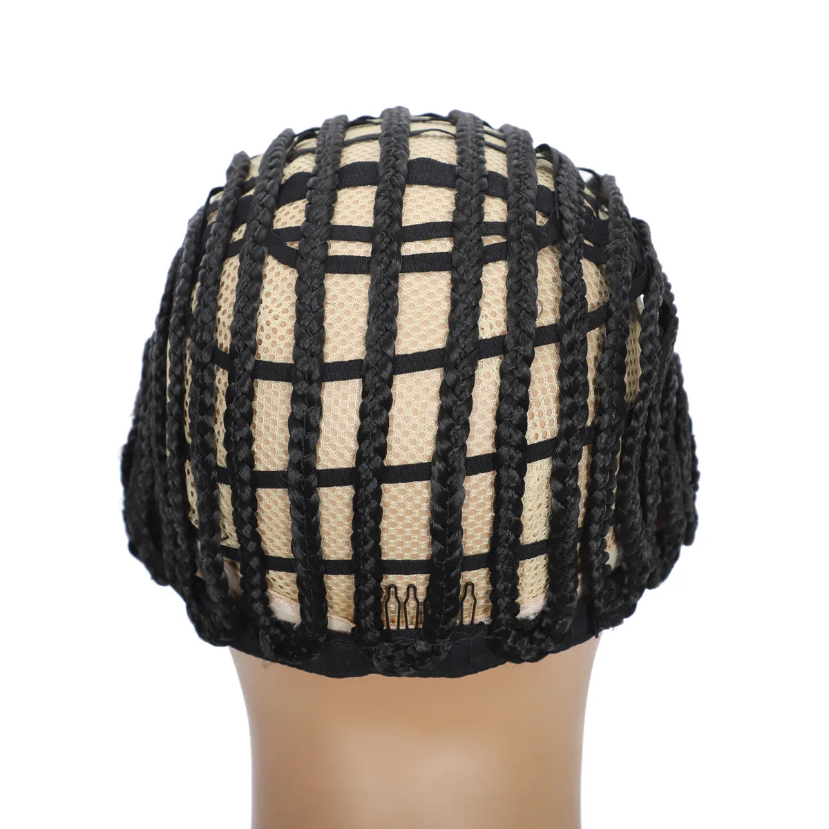 Breathable Black Wig Cap  for Making Wigs Braided Wig Cap For Crochet Hair Cornrow Cap For Easier Sew in Weave Hair Glueless