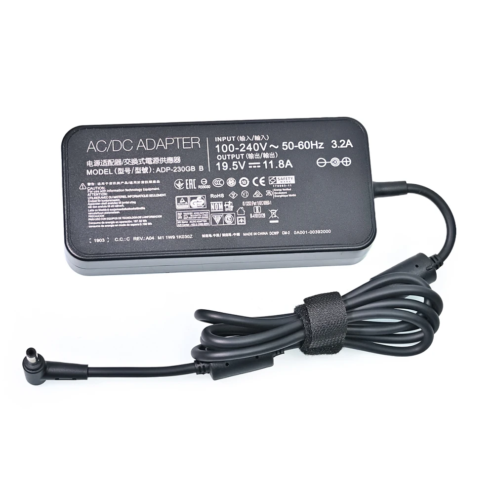 19.5V 11.8A 230W Charger For ASUS AERO 15-Y9-4K80P AERO 15-X9-RT4K5MP GAMING Laptop Adapter ZX8-CR5S1