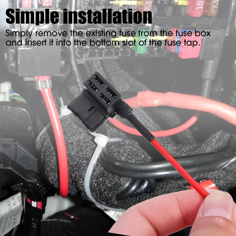 10/5pcs Add-A-Circuit Car Auto Adapter Micro 2 Blade Fuse Holder APT ATR Fuses Tap Fuse Holder Car Fuses Splitter Accessories