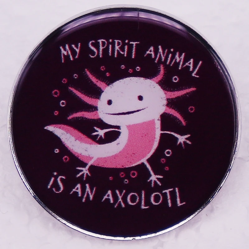 Mein Geist Tier ist ein Axolotl Knopf Abzeichen Axolotls Amphibien liebhaber Geschenk