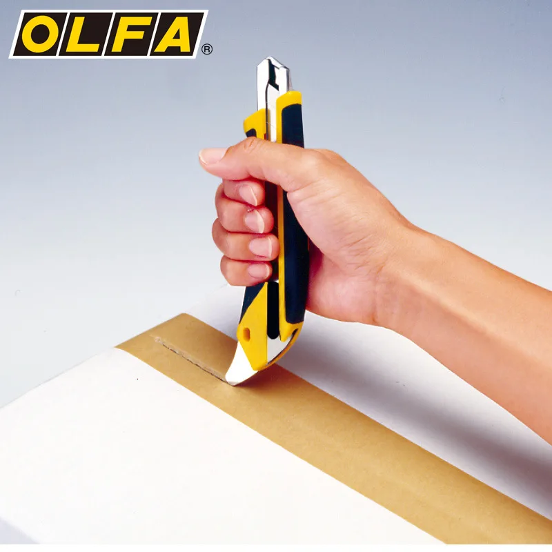 Japan OLFA193B(L5-AL) Automatic Card Lock Utility Knife X Series 18mm Heavy Duty Cutting Knife Safety Lock Professional Paper Cutter Used for: