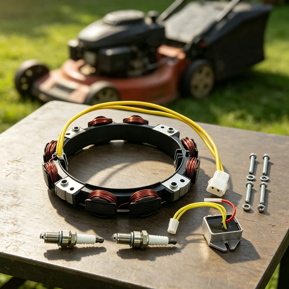 2Pin Stator Coil and Regulator Set Designed to Match Performance Requirements of 592830 and 696458 Equivalents