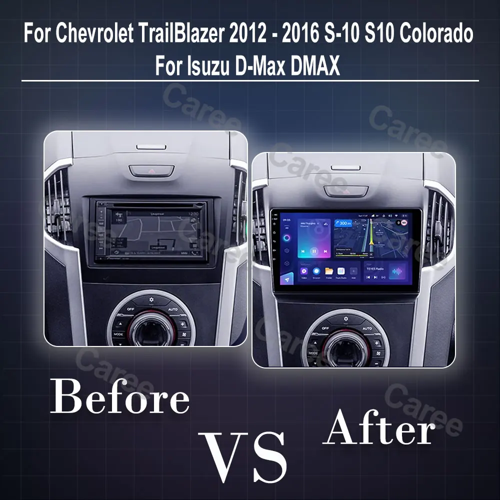 Android 15 Carplay Car Radio Multimedia For Chevrolet TrailBlazer 2012 - 2016 S-10 S10 Colorado For Isuzu D-Max DMAX Stereo 2din
