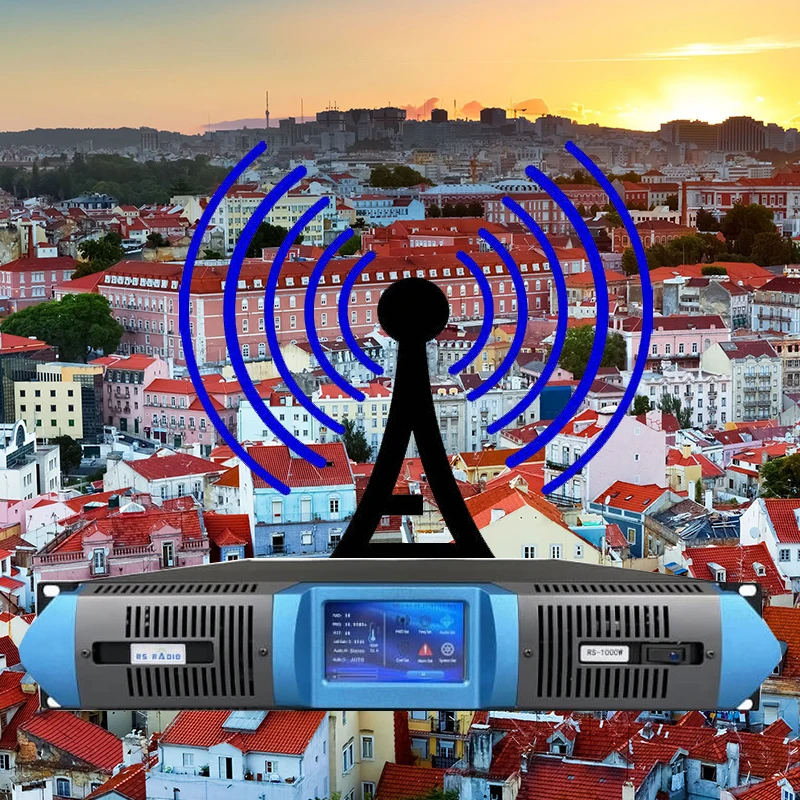 Touchscreen 2500 W FM-Transmitter 2,5 kW Radiosender 2500 Watt FM-Radiosender