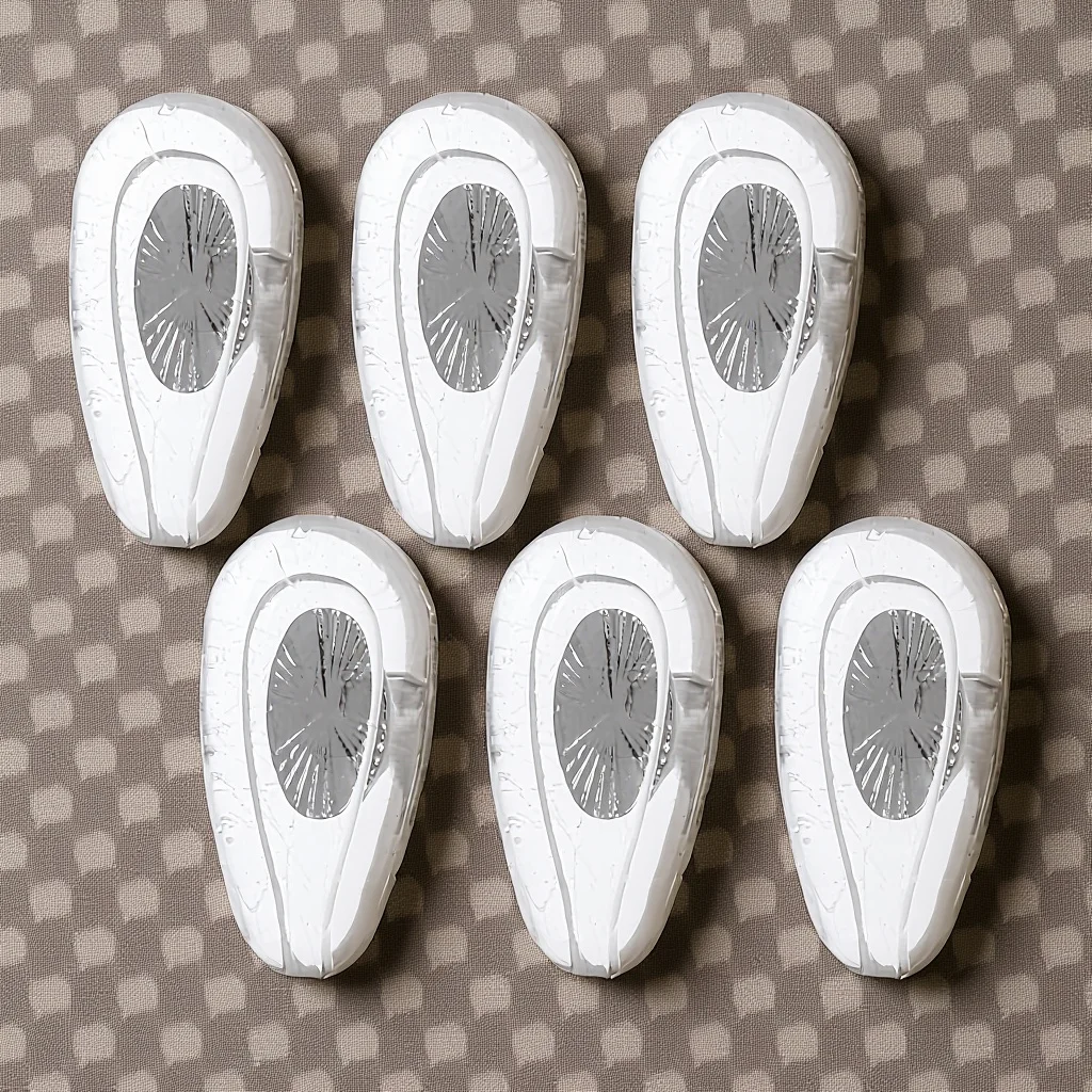 

6Pairs Gold Metal Core Eyeglass Nose Pads Soft Silicone Anti-Slip Air Bag Design for Eylasses Comfort Nose Cushions Set