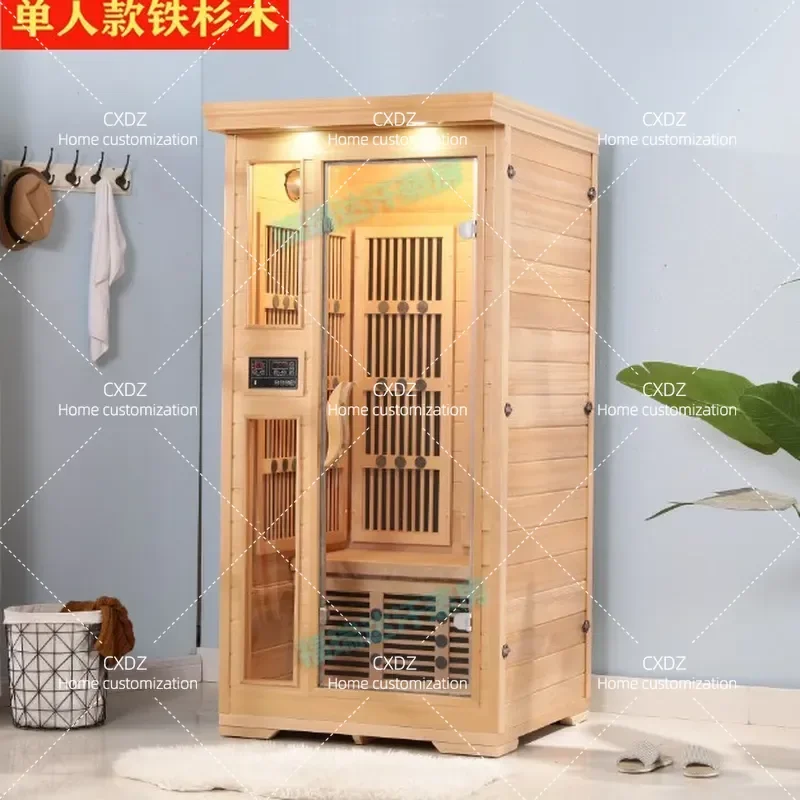Far Infrared Graphene Steam Room Dry Sauna Box for Home and Commercial Use Energy Saving Steam Bath Cabin Wholesale
