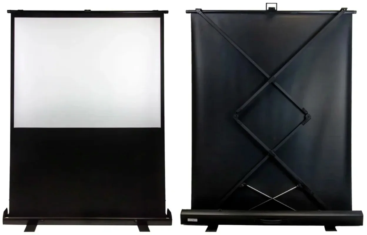 Screen high quality out-of-home advertising portable floor pull up projector screen