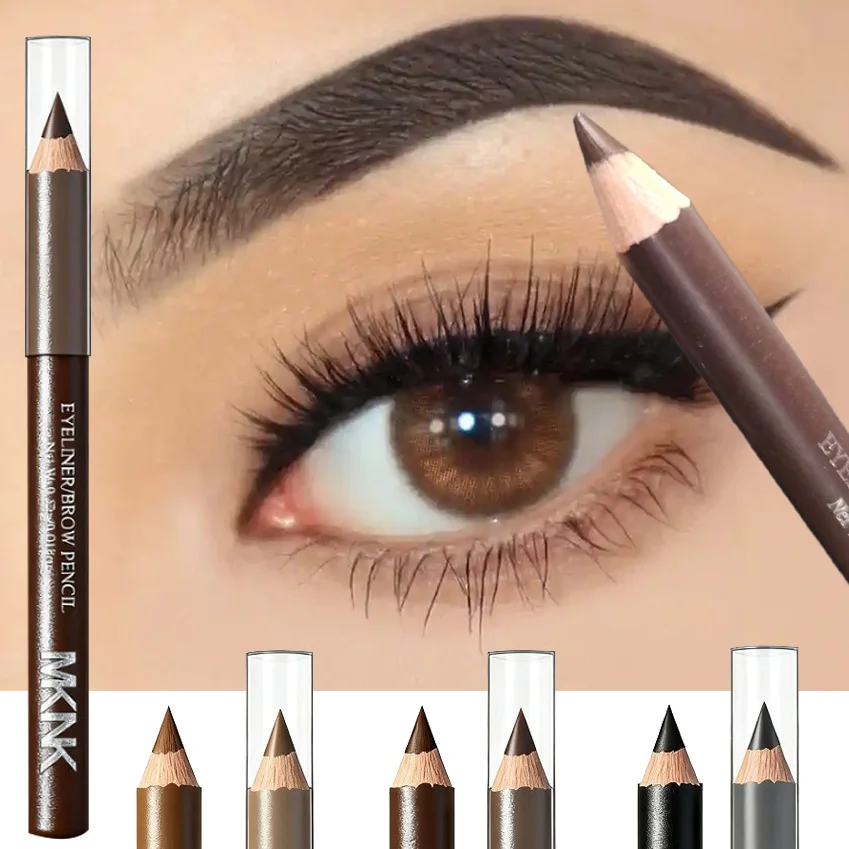Waterproof Matte Brown Eyebrow Eyeliner Pencil Wooden Hard Core Long Lasting Makeup Durable Eye Brow Pencil Tint Cosmetics view 5