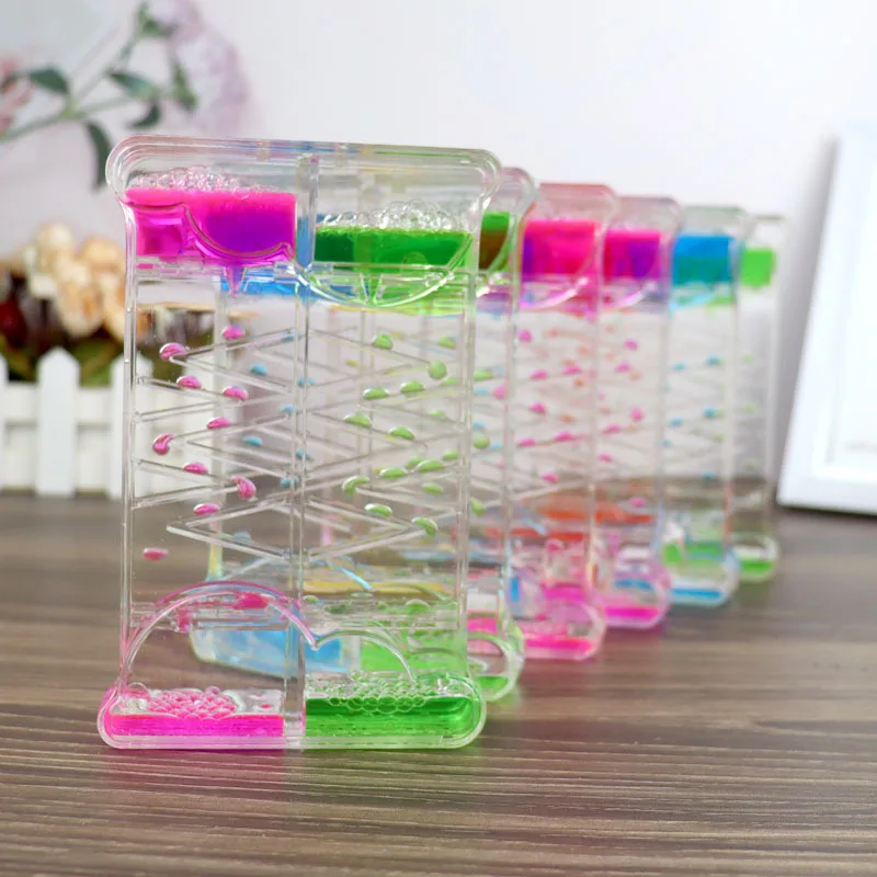 

New Net Red Oil Leak Crafts Home Decor Ornaments Cloud Slide Oil Drop Hourglass Water Drop Timer Decompression Peculiar Toy Gift