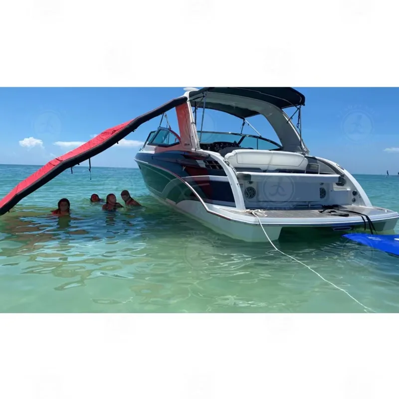 Inflatable Boat Sunshade Sail Outdoor Rainproof Foldable Canopy Custom Color & Size 6 Persons Capacity