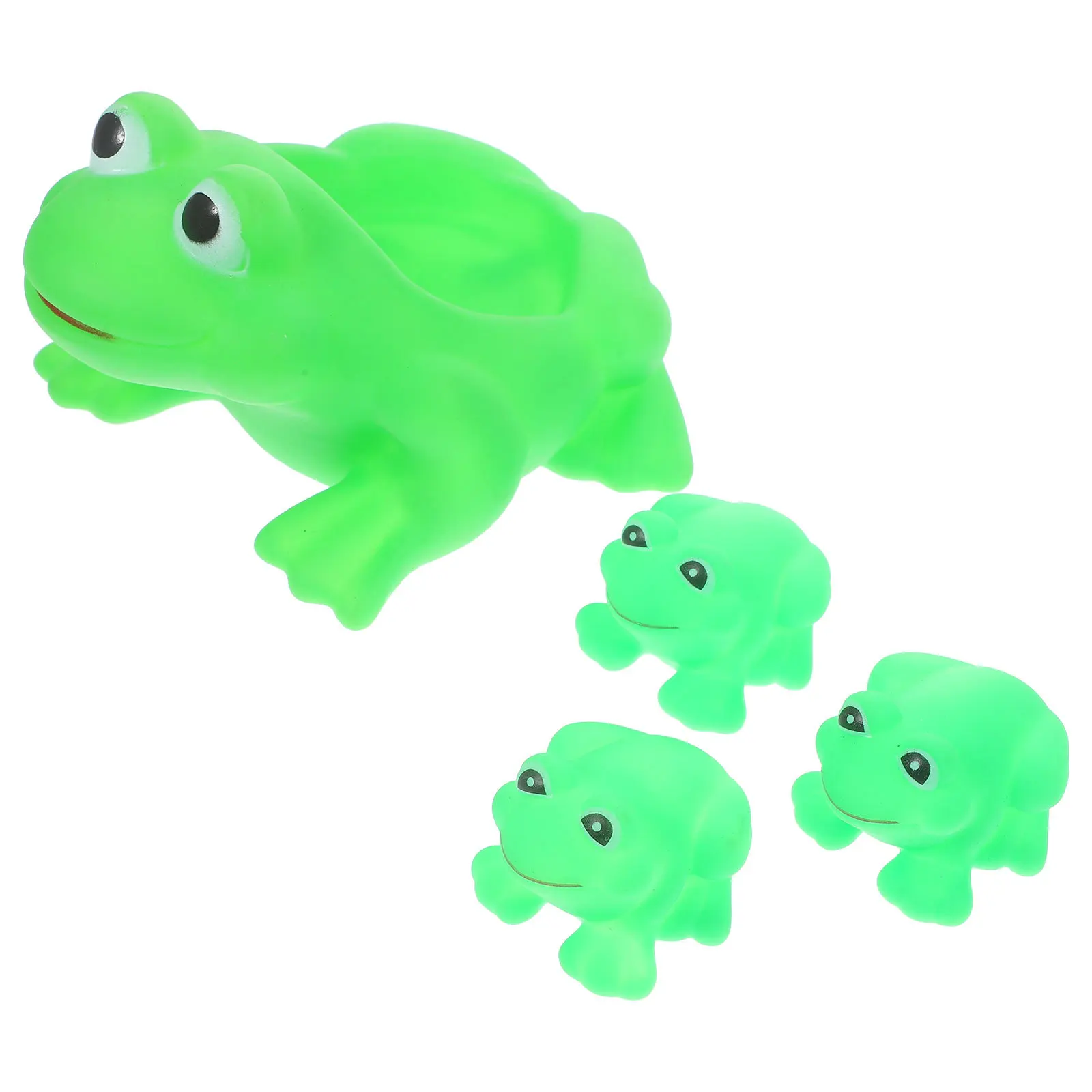 4Pcs Adorable Bath Time Set Promotes Parent-Child Bonding Fun Imaginative Play Frog Toy Frog Party Favors