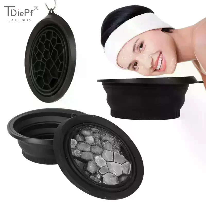 Draagbare Gezicht Ijs Bad Kom Voor Gezichtsbehandelingen Plunge Dompelen Gezicht Opvouwbare Ijs Gezichtsbehandelingen Wastafel Gezichtsbehandelingen Huidverzorging Tool Voor Thuis Reizen