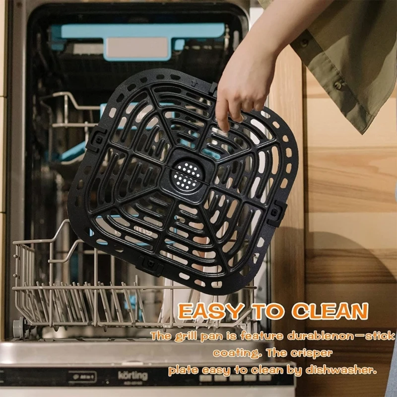 Сменная сковорода для гриля для аэрофритюрниц, квадратная сковорода с антипригарным покрытием для Instant 6 кварт,