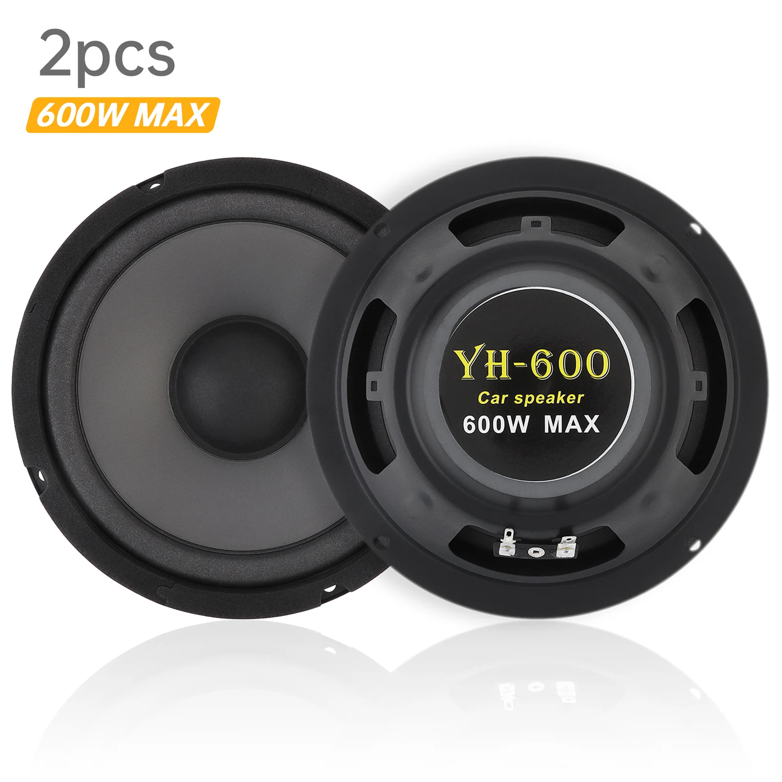 

6.5 Inch Car Speakers 600W 2-Way Max Universal HiFi Coaxial Subwoofer Car Audio Music Stereo Full Range Frequency Auto Speakers