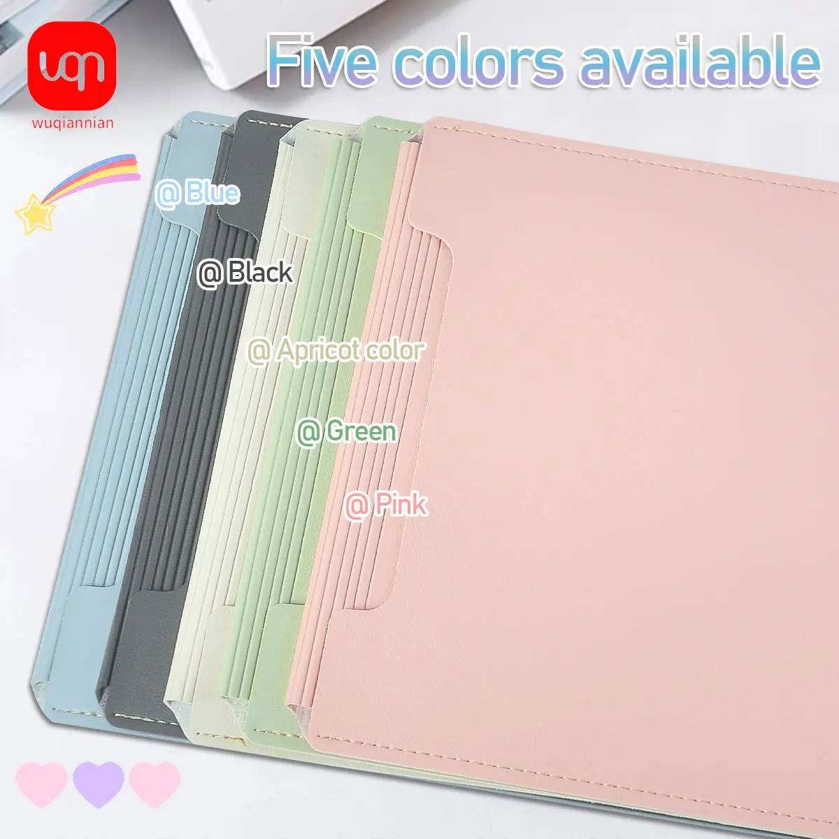 

WQN 1pc Color Thick File Bag A4 Laptop Inner Bag Multi-functional Buffering Protection File Case Office Supplies