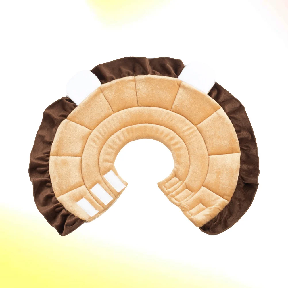 

Lion Shape Pet Recovery Collar Anti-Scratch Protective Adjustable Dog Elizabethan Collar for Puppy Neck Size 20-23Cm Lightweight