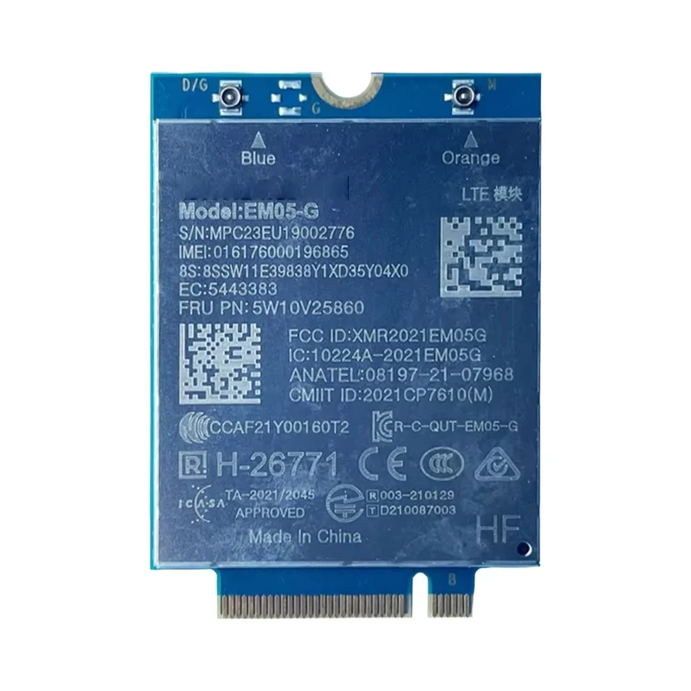 EM05-G FRU 5W10V25860 LTE Cat4 Global Modem For L13 L14 L15 P14s P16s T14 T14s Gen3 T16 X13 Yoga Z13 Gen4 Laptop