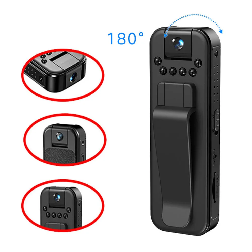 HD 1080P Mini Camera Infrared Night Vision Small Body Camera Video Recorder Outdoor Sports DV DVR Video Surveillance Camcorder