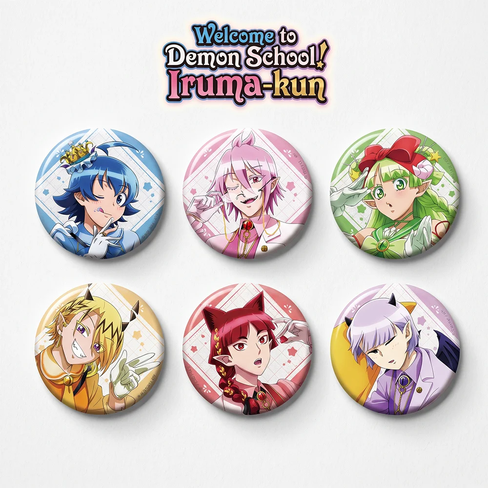 Anime Welcome to Demon School! Iruma-kun Iruma Suzuki Opera Badge 58MM Acrylic Stand Keychain Backpack Decoration Charm Gift