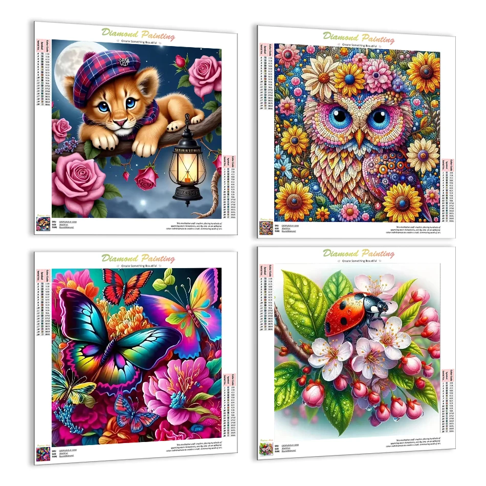 

RUOPOTY Diamond Painting Kit Completo Flowers and animals 5D Diamond Pictures Stitch Diamond Mosaic Embroidery Drill Diy Craft