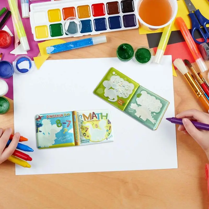 Brinquedos educativos de banho para bebês, à prova d'água, educação precoce, livro de banho, portátil, seguro, brinquedos para banheira, aniversário, ano novo, natal