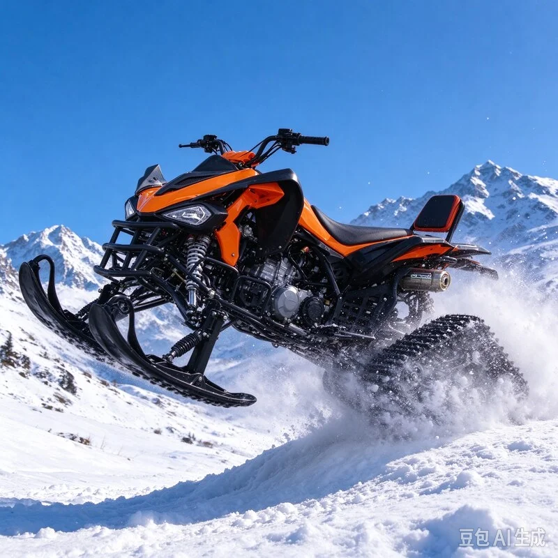 Electric Snowmobile Adult Winter Sports Snow Racing Sled Ski Board Off-Road Beach Vehicle Snow Park Amusement