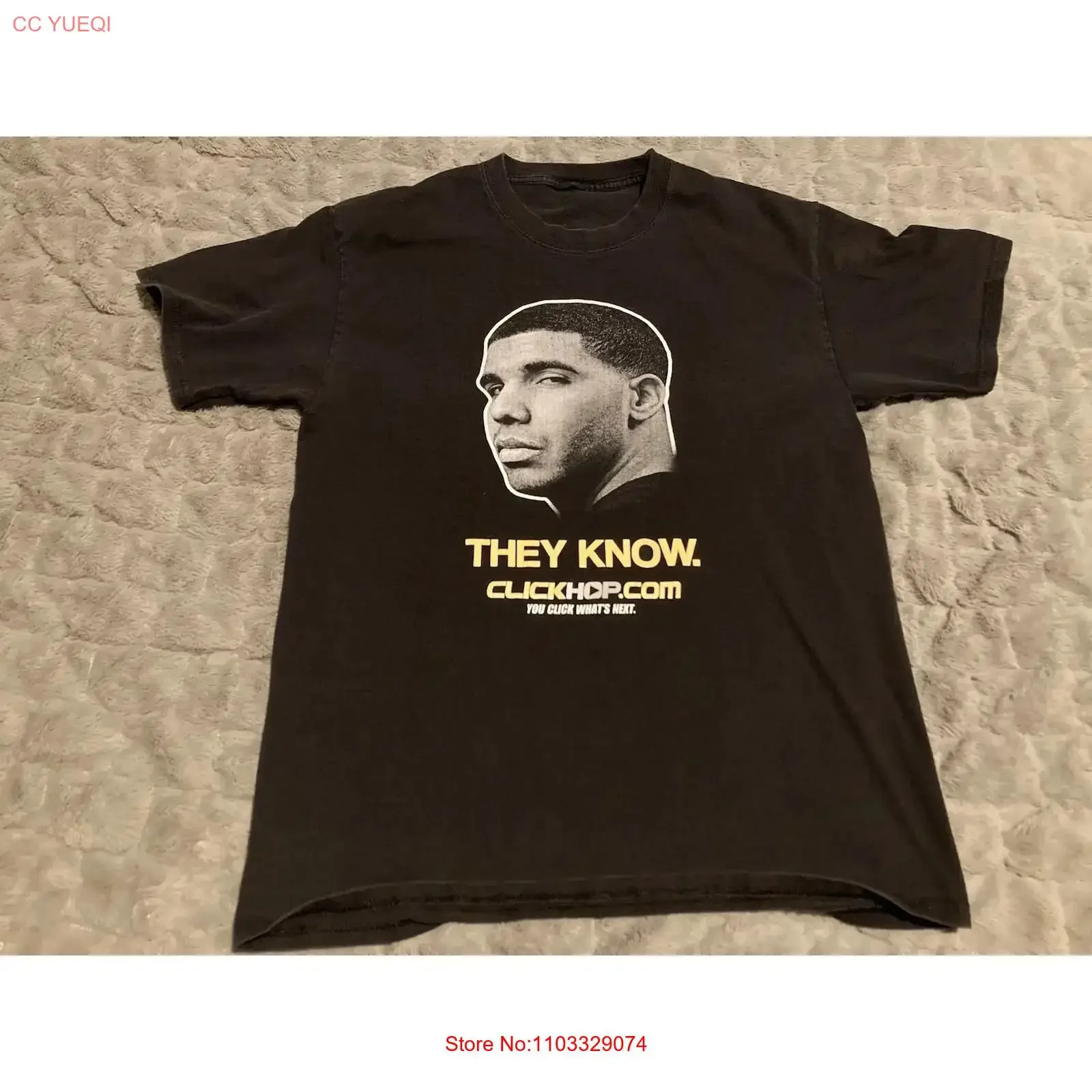 T-shirt en coton Drake Rapper They Know, taille S à 5XL, TR541, vintage, délavé, élégant, pour tous les jours, graphique, respirant
