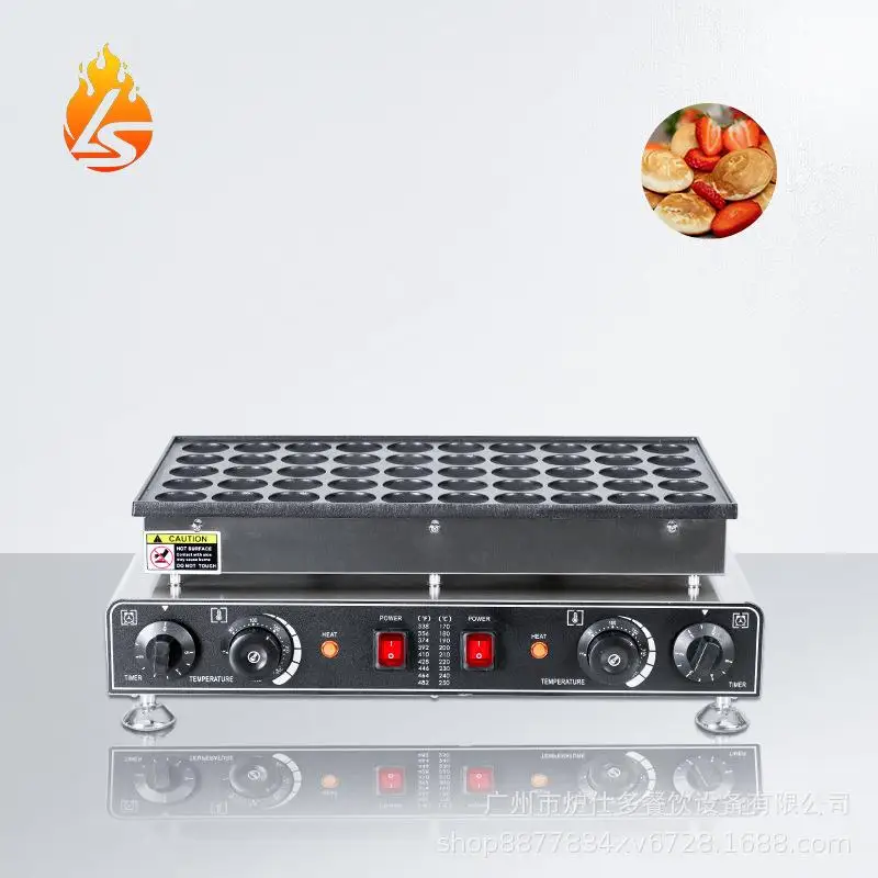 

Commercial electric heating 50 hole small muffin machine copper snack red bean paste sandwich waffle machine double plate 50 hol