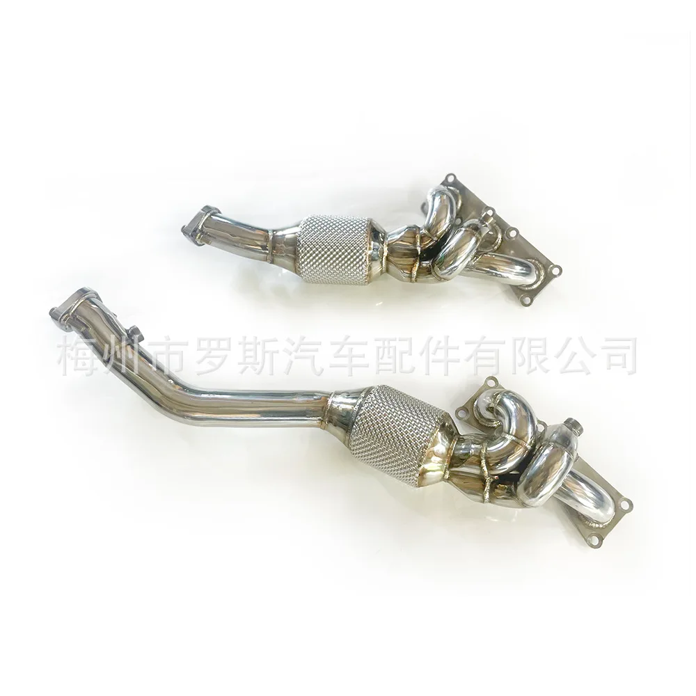 Adecuado para colector BMW 325 E46 N52 2,5 3,0 2005-2009 tubo de bajada de escape delantero
