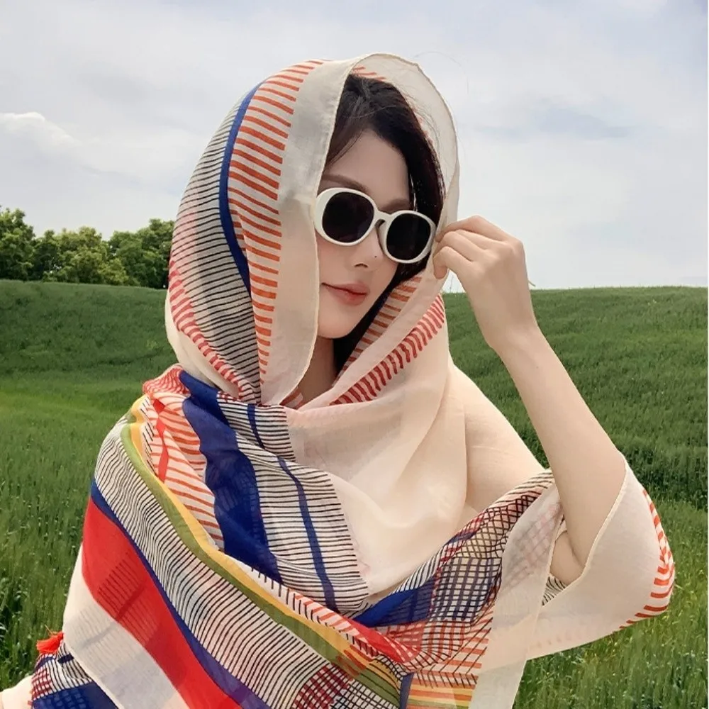 

Fashion Knot Button Sunscreen Scarf Shawl Paisley Tassels Cardigan Cape Soft Large National Style Cloak Holiday