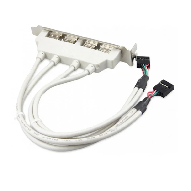 USB 2.0 Baffle Cable Hub 4 porte Usb Expand cavo deflettore adattatore Splitter per scheda madre del Computer