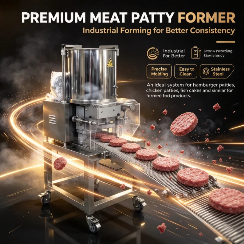 Customized Electric Hamburger Beef Making Forming Hamburger Meat Patty Former Stainless Steel Automatic Hamburger Patty Maker