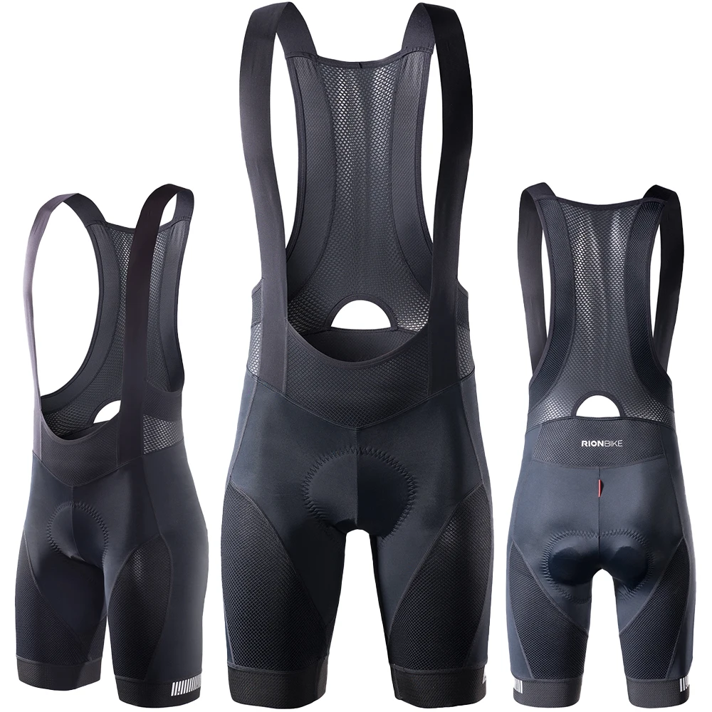 RION-pantalones cortos de ciclismo para hombre, mallas acolchadas transpirables para bicicleta de montaña, triatlón, Licra profesional